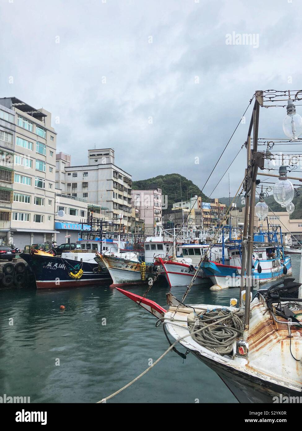 Yehliu, a fishing village on the north coast of Taiwan. - Smartphone Captured Stock Image