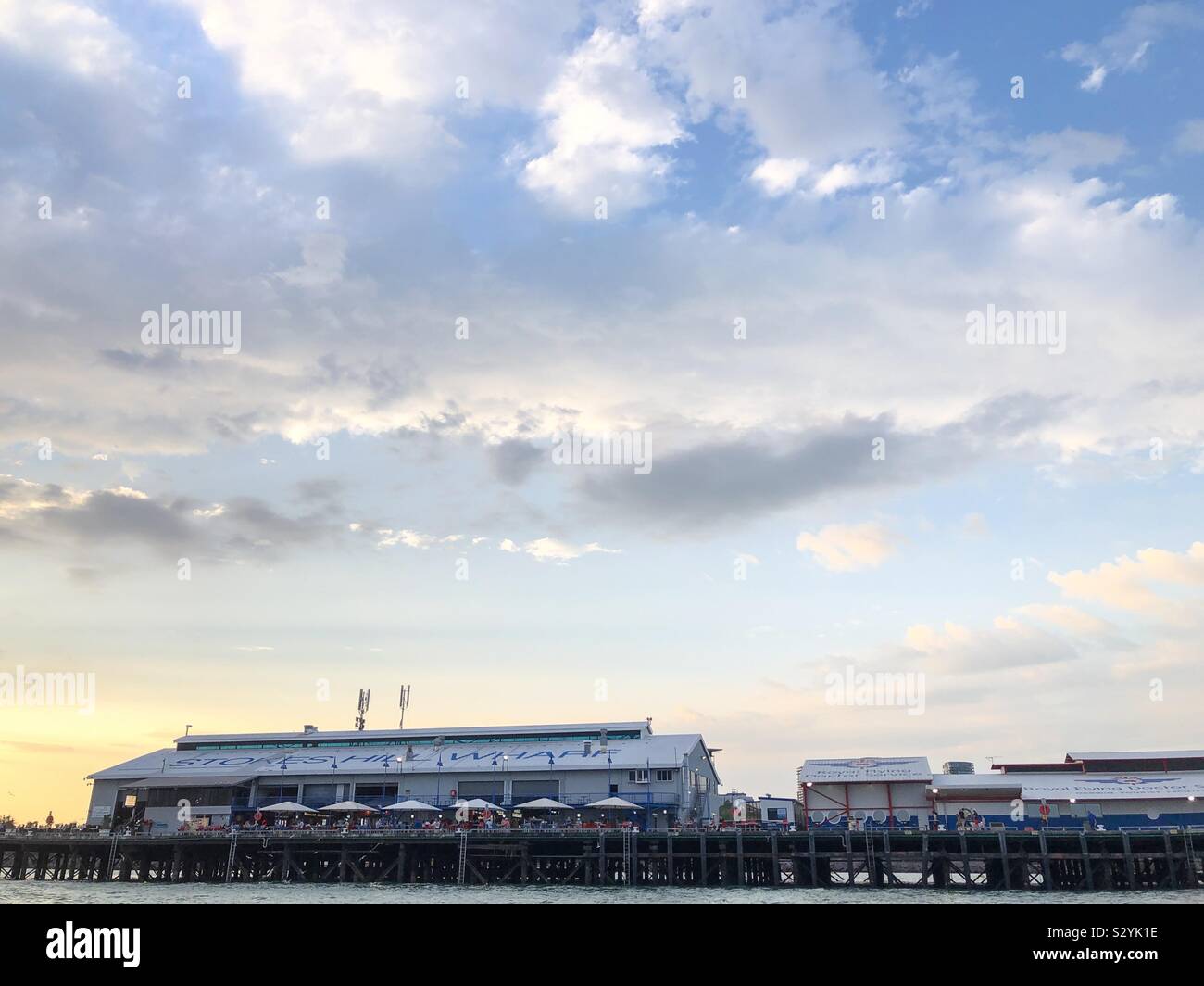 Stokes Hill Wharf in Darwin city the capital of the Northern Territory of Australia. Stock Photo