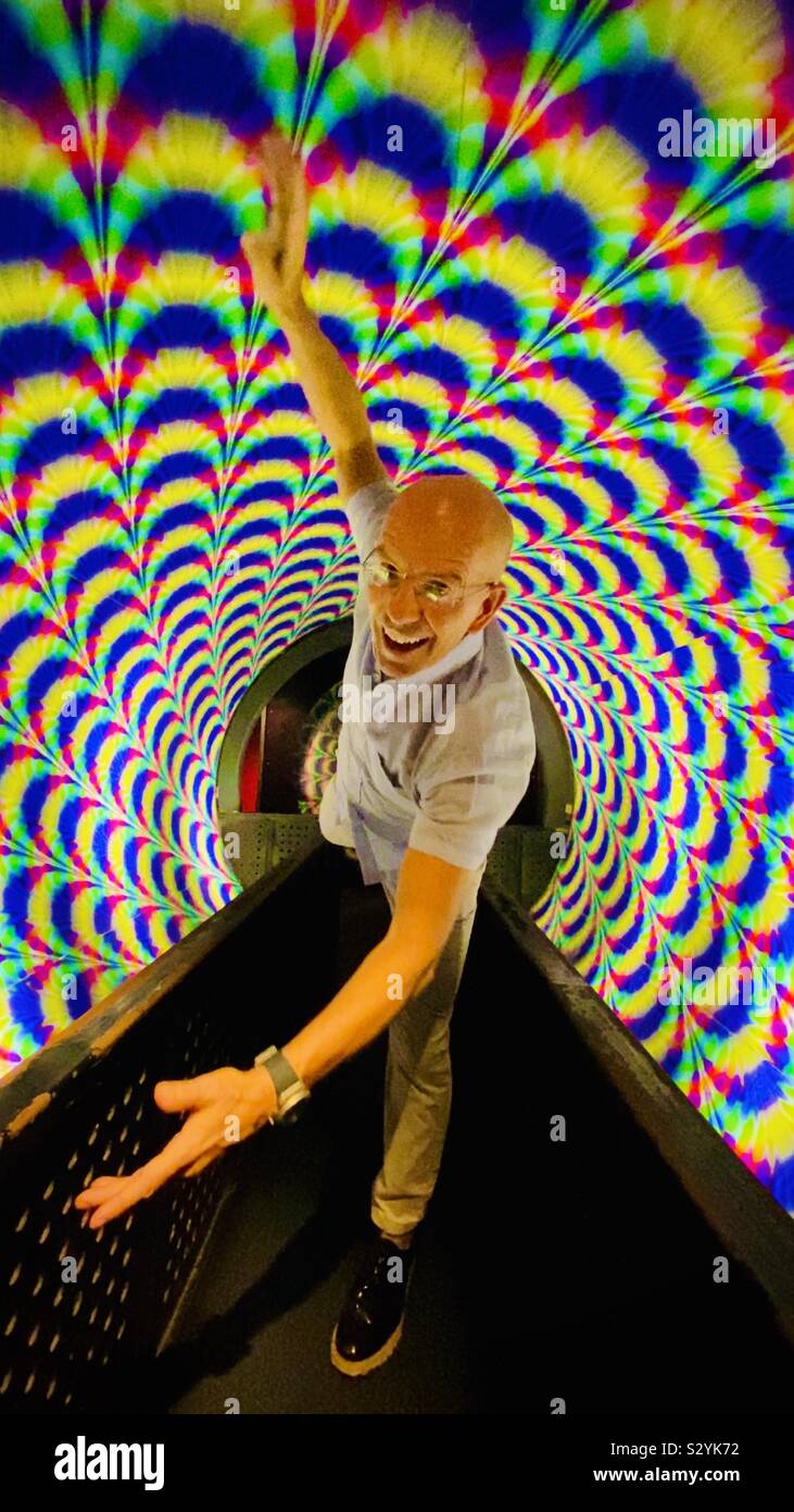 Rainbow tunnel Stock Photo Alamy