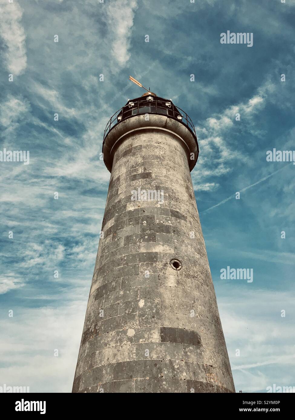 Shoreham harbour lighthouse, Shoreham-by-Sea, West Sussex, southern England, UK, Stock Photo
