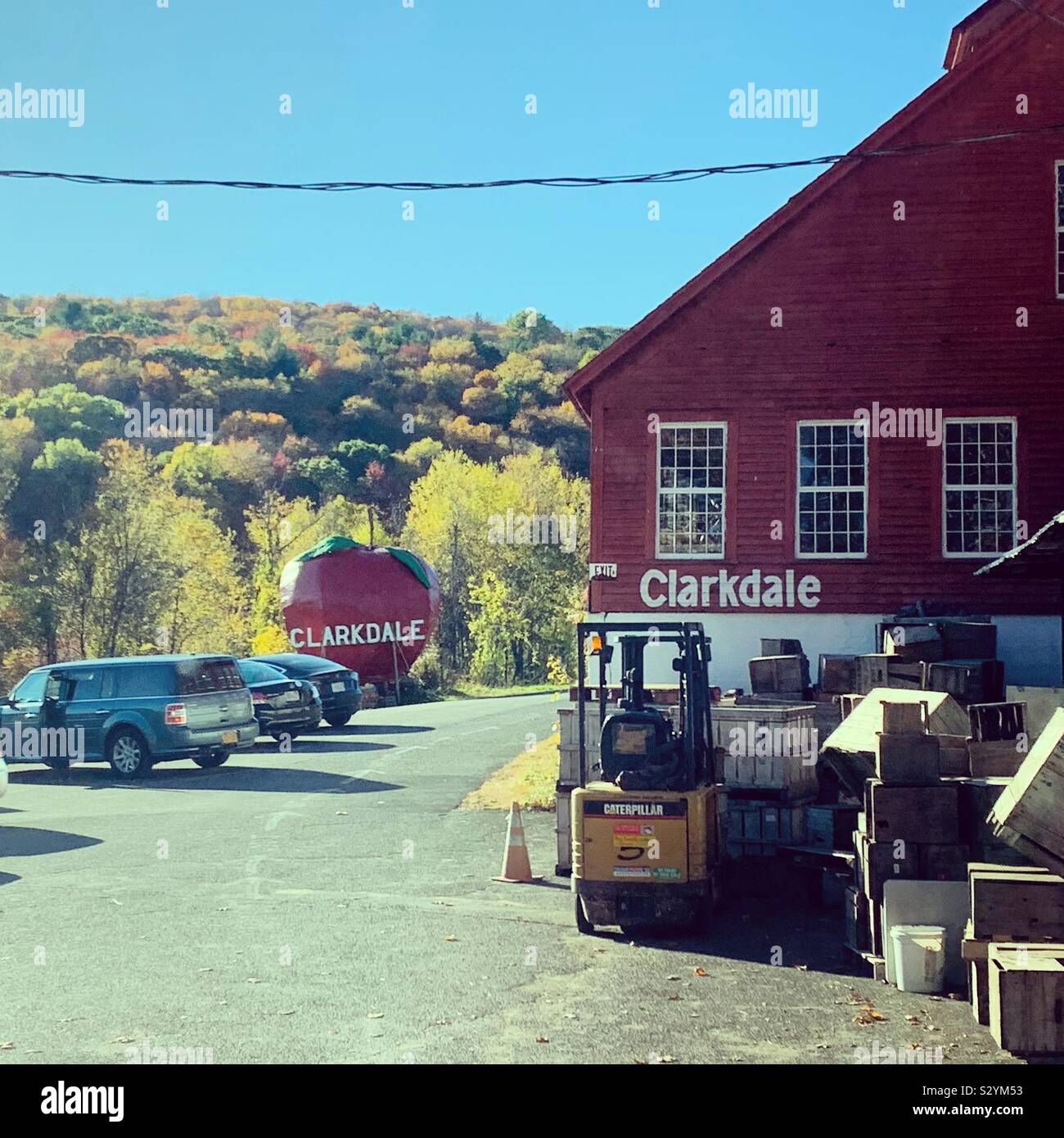 Clarkdale Fruit Farms, Deerfield, Massachusetts, United States - Smartphone Captured Stock Image