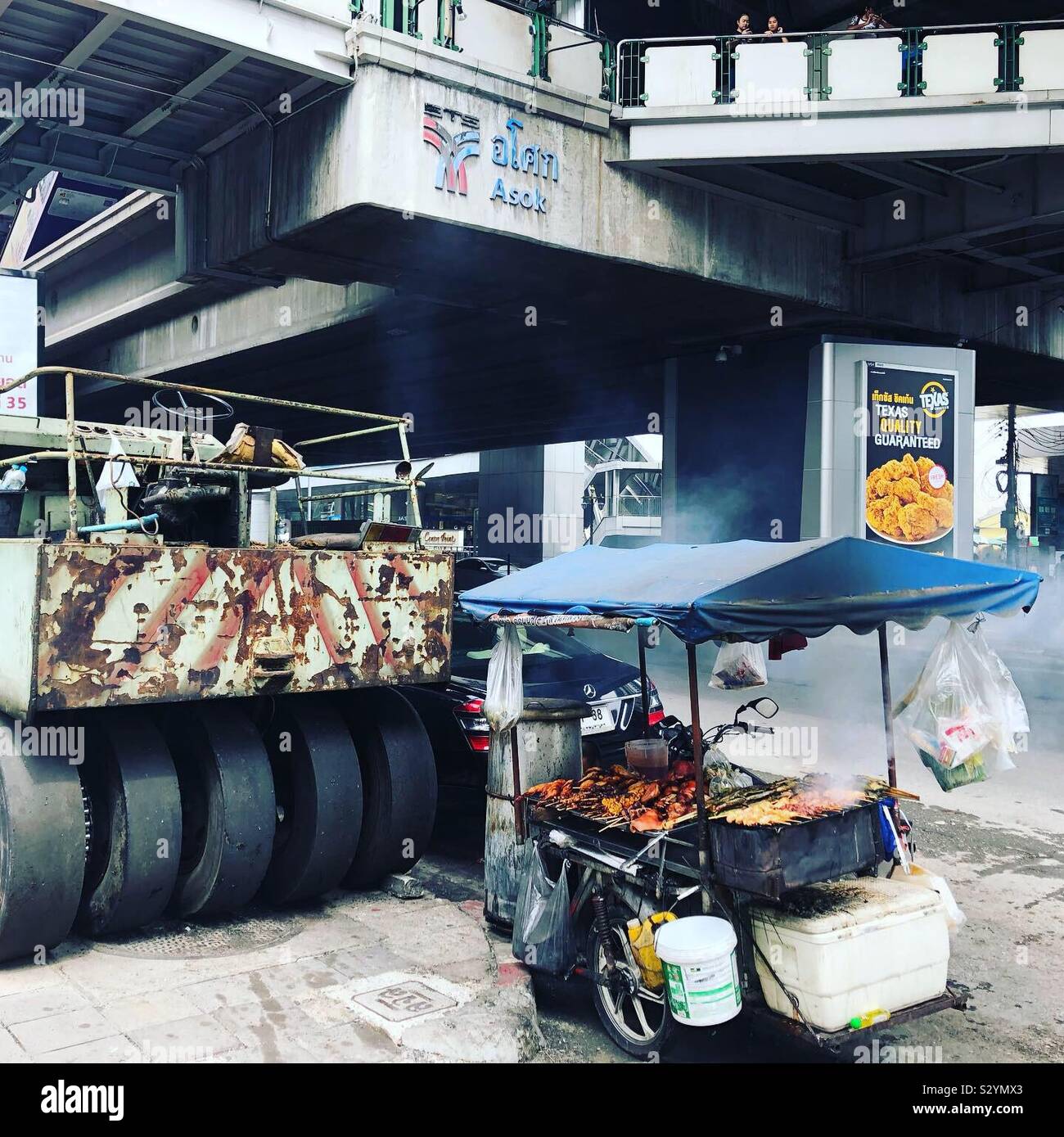 Streets of Bangkok, Thailand. - Smartphone Captured Stock Image