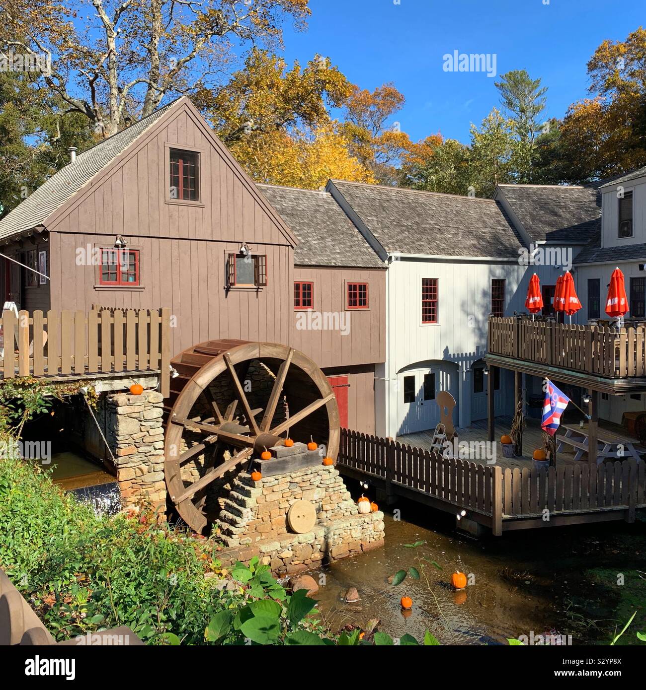 Plimoth Grist Mill at Jenney Pond, Plymouth, Massachusetts, United