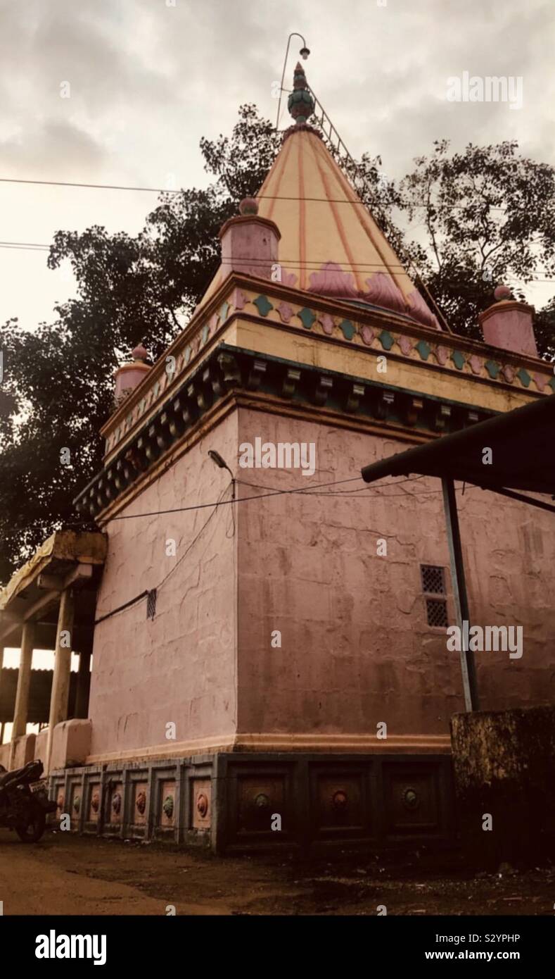 Temple at Sangam Stock Photo
