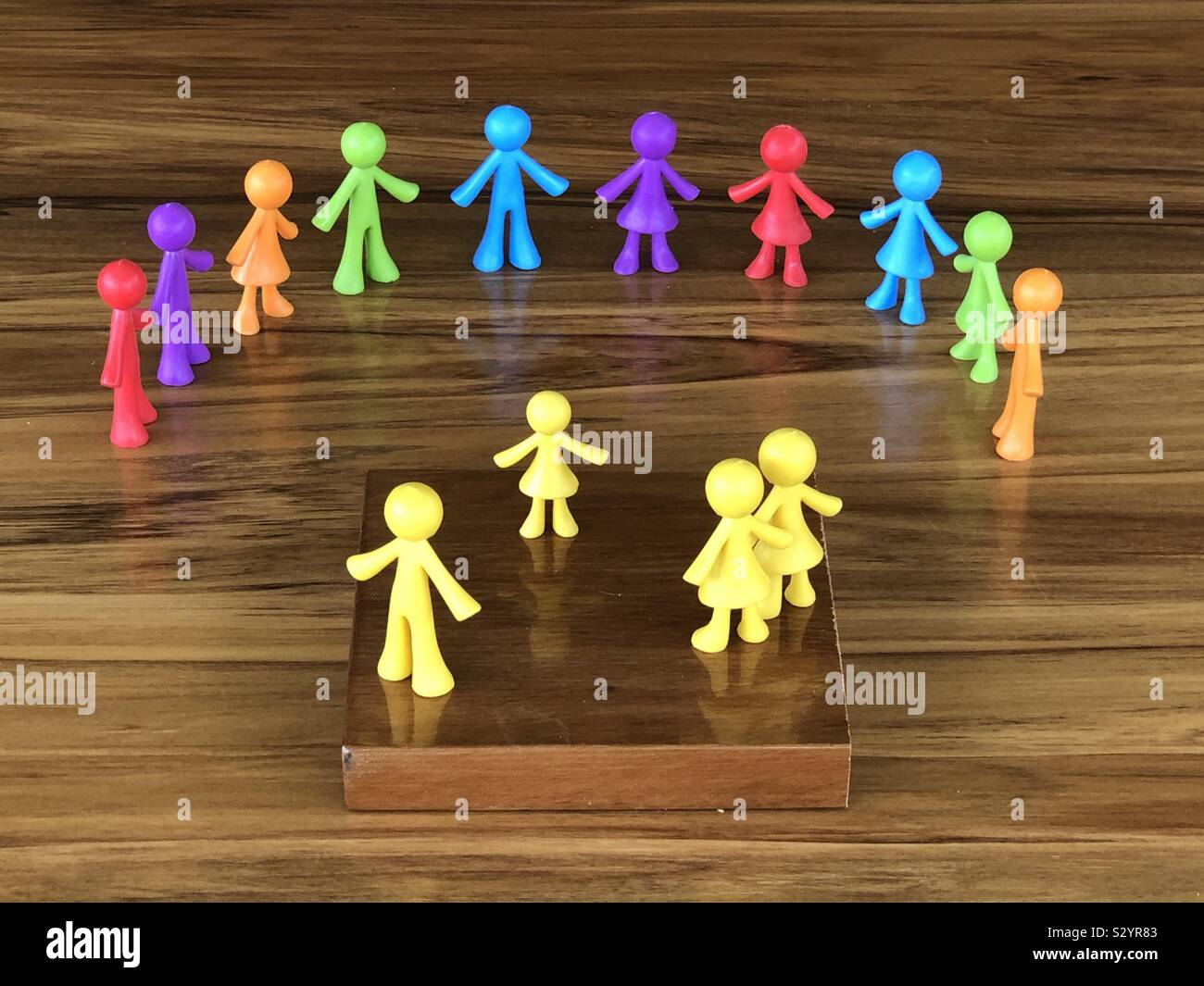 Acting out a drama - Smartphone Captured Stock Image