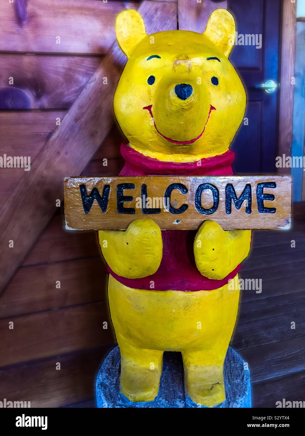 Teddy Bear’s Welcome - Smartphone Captured Stock Image