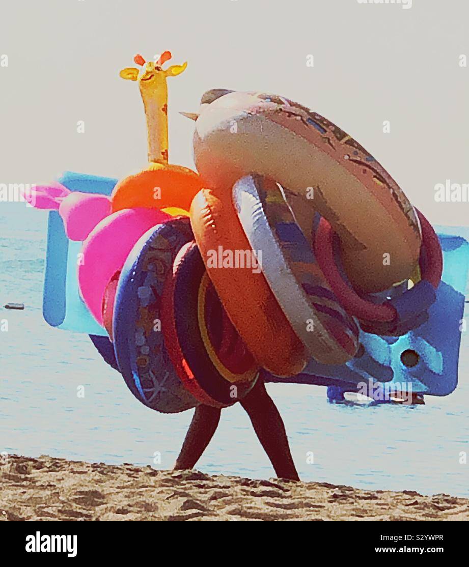 Colors at the beach. - Smartphone Captured Stock Image