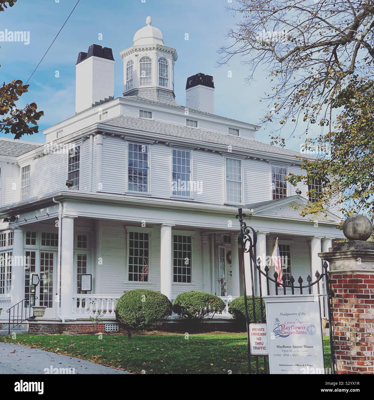 Mayflower Society House, Plymouth, Massachusetts, United States - Smartphone Captured Stock Image