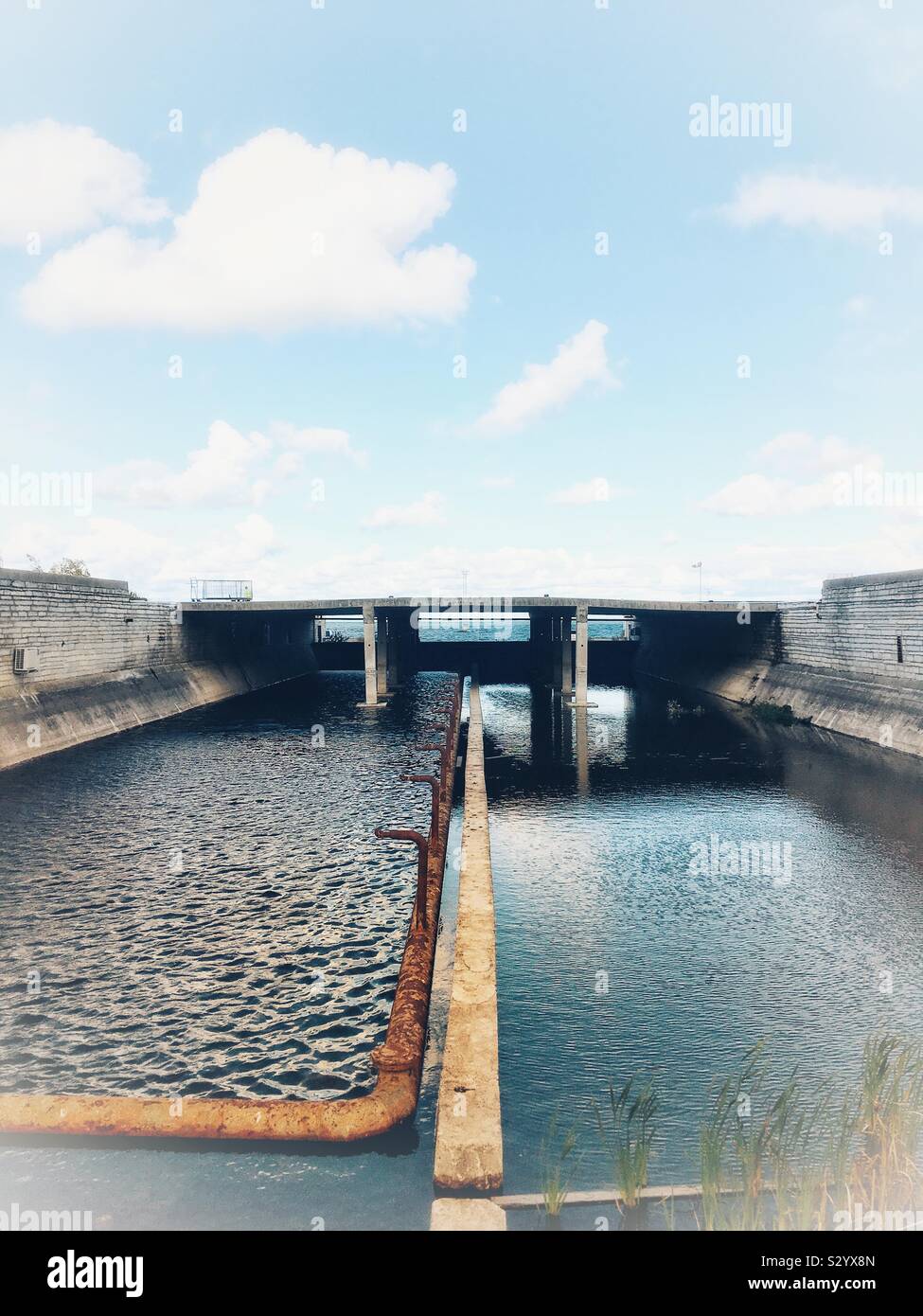 Linnahall Tallinna Linnahall, 'Tallinn City Hall' originally the V. I. Lenin Palace of Culture and Sports is a multi-purpose venue in Tallinn, Estonia - Smartphone Captured Stock Image