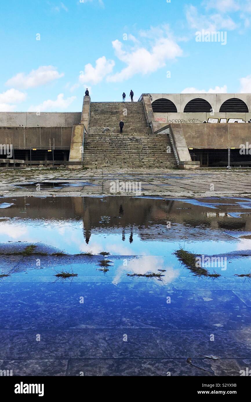 Linnahall Tallinna Linnahall, 'Tallinn City Hall' originally the V. I. Lenin Palace of Culture and Sports is a multi-purpose venue in Tallinn, Estonia - Smartphone Captured Stock Image