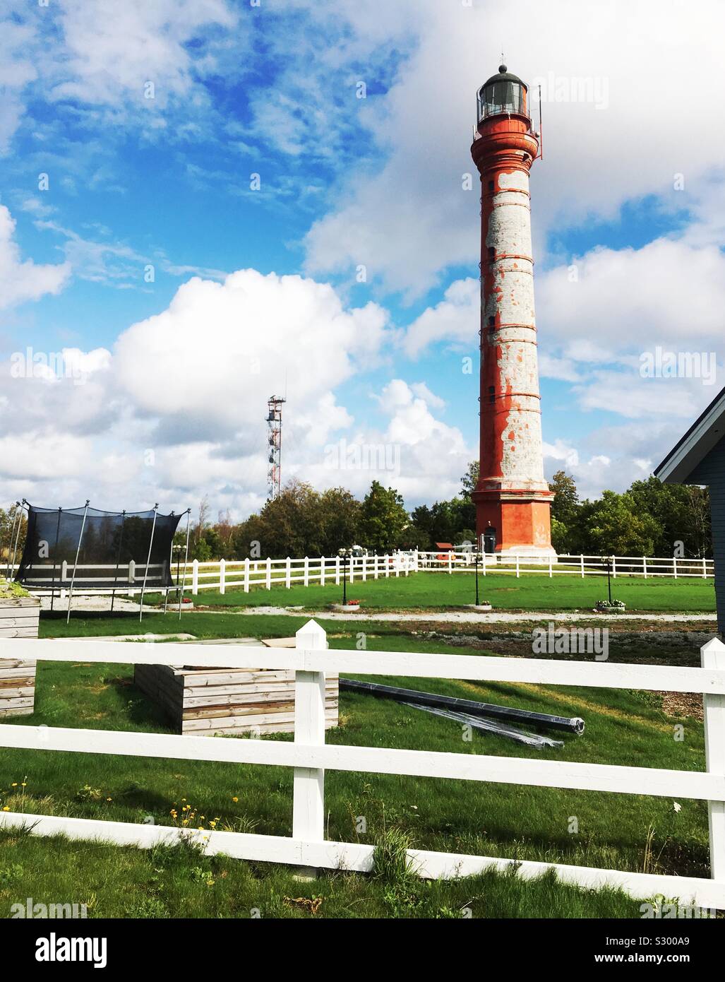 Pakri Lighthouse in Paldiski, Estonia - Smartphone Captured Stock Image