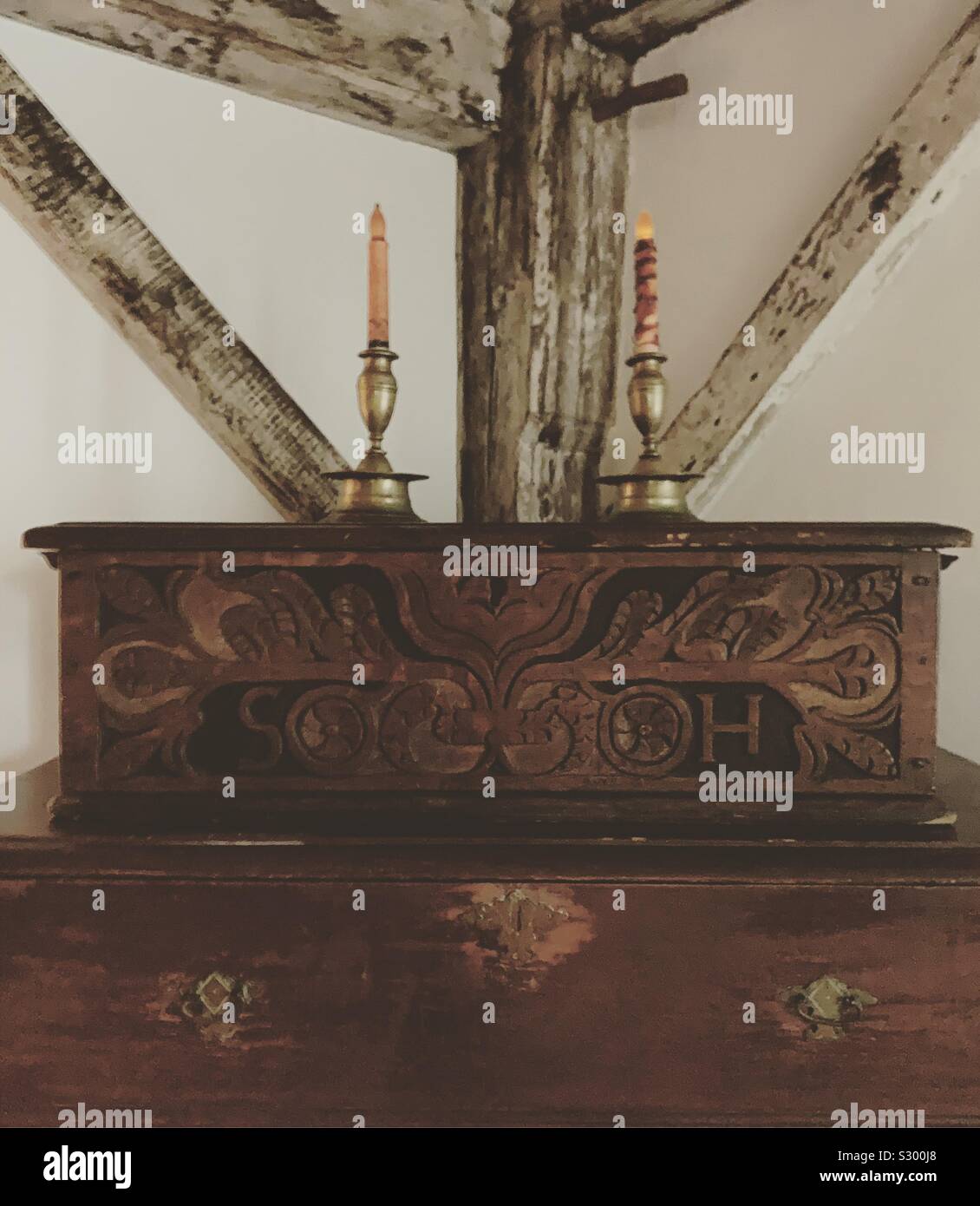 Furniture in the Jabez Howland House, Plymouth, Massachusetts, United