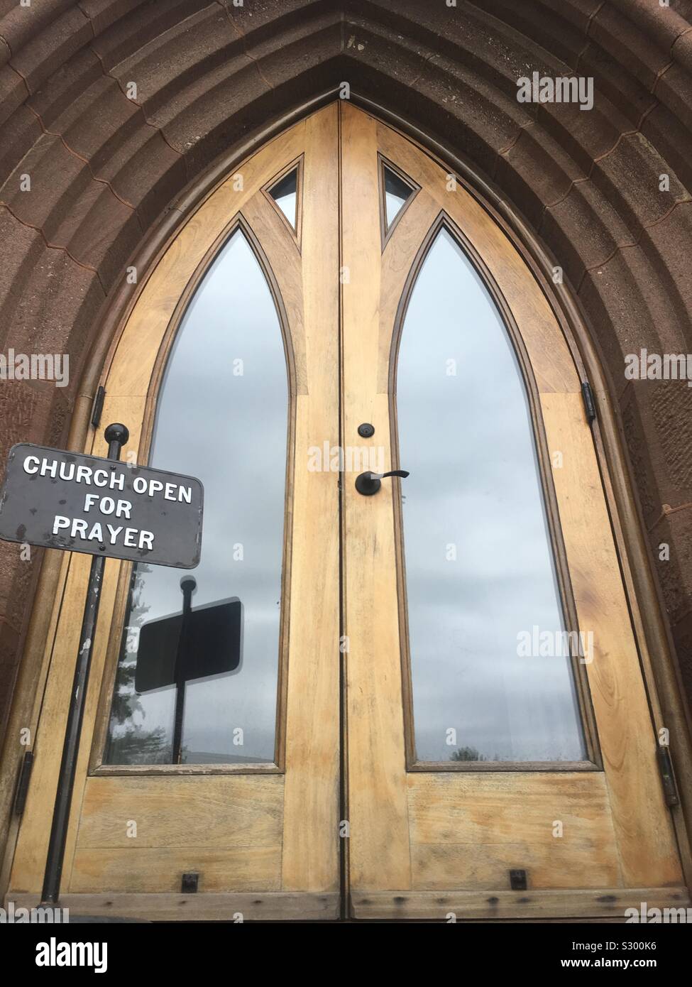 Church Open For Prayer Stock Photo