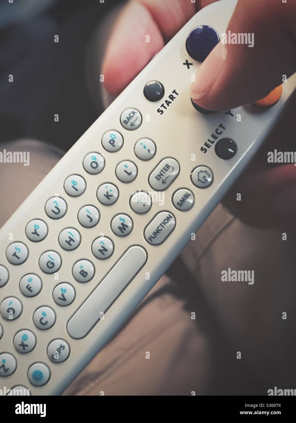 Inflight entertainment controller - Smartphone Captured Stock Image