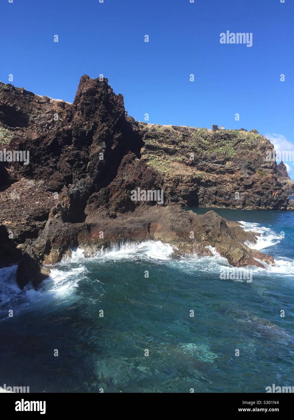 Rocks of Madeira Stock Photo