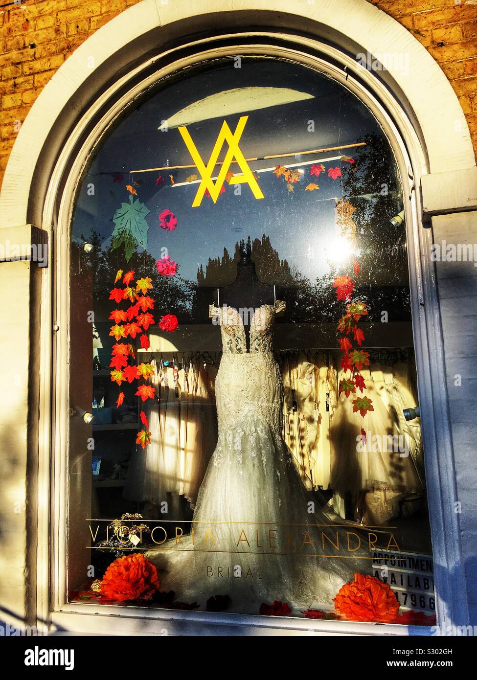 Victoria Alexander bridal wear shop Stock Photo
