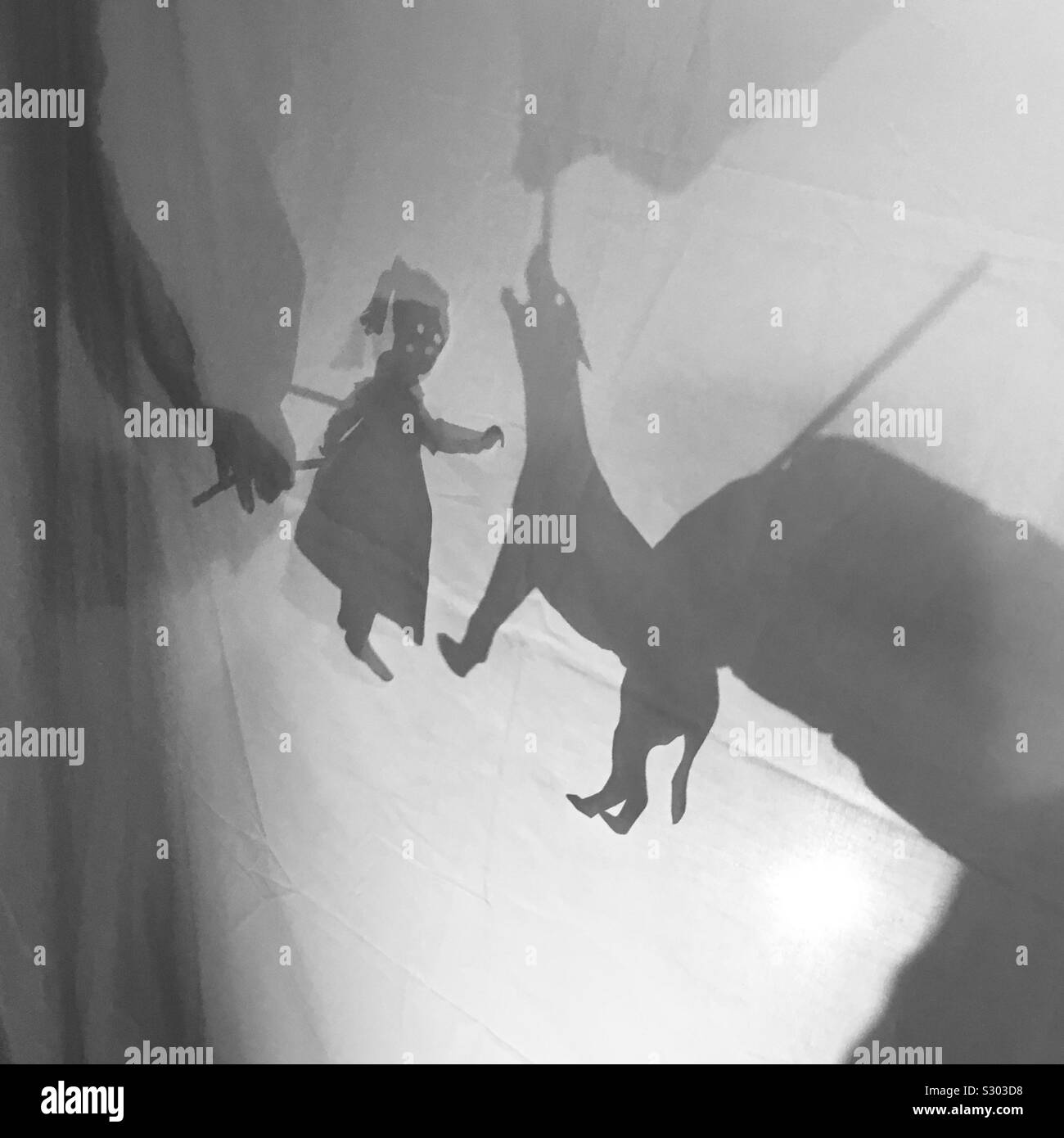 Shadow puppet theatre Stock Photo Alamy