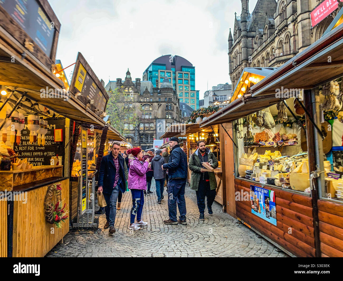 Manchester Christmas market Stock Photo