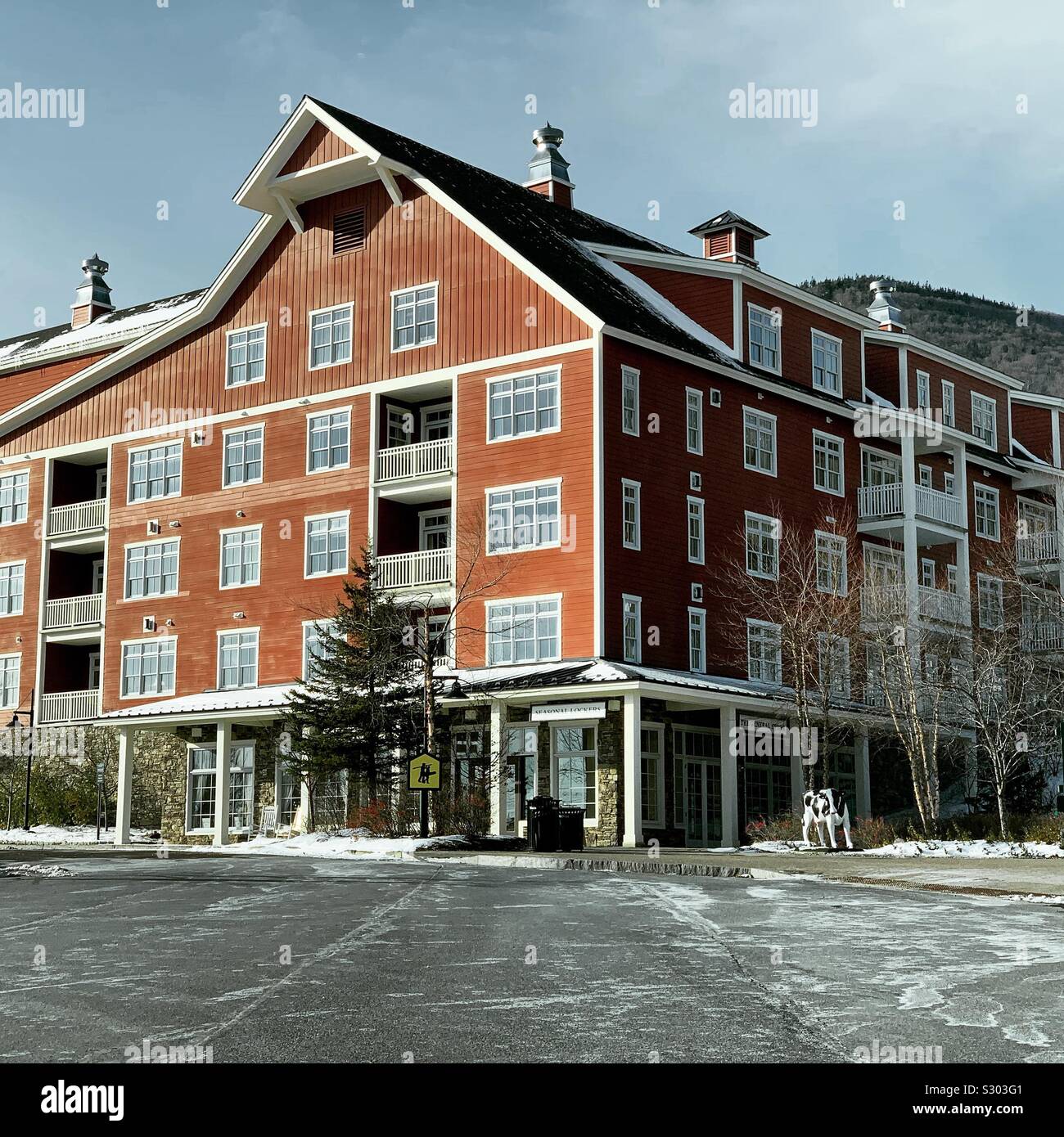 Clay Brook Hotel & Residences, Sugarbush Resort, Warren, Vermont, United States - Smartphone Captured Stock Image