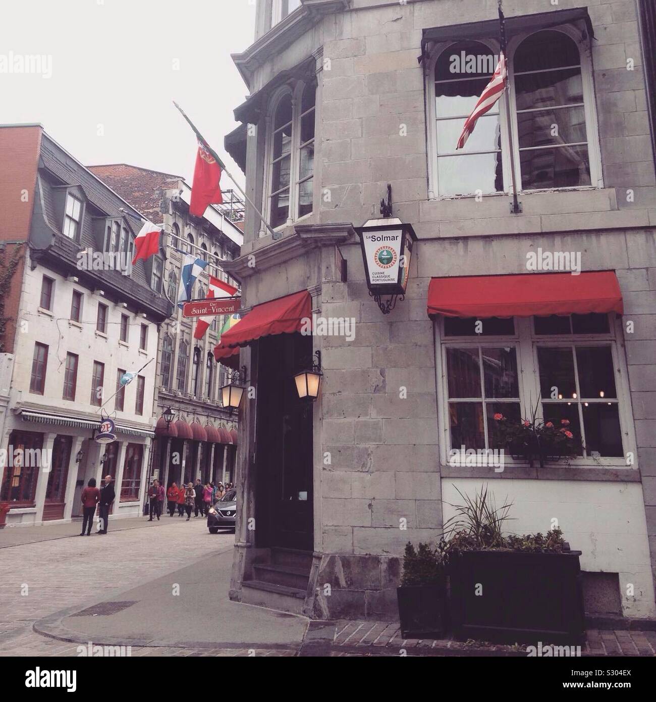 Old Montreal, Canada. - Smartphone Captured Stock Image