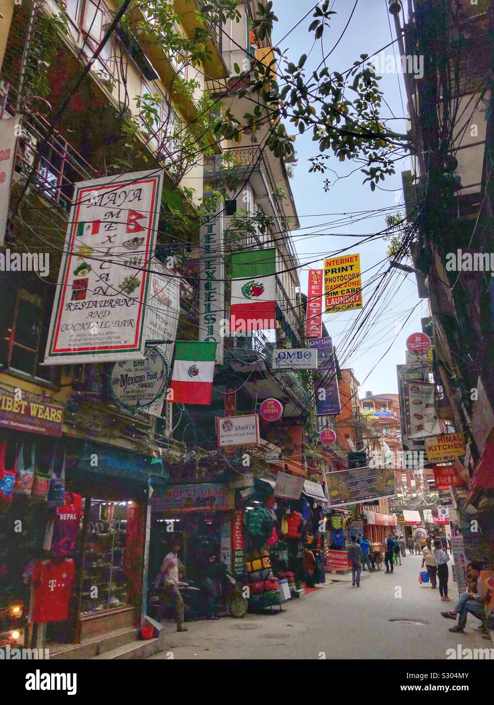 Streets of Kathmandu, Nepal Stock Photo - Alamy