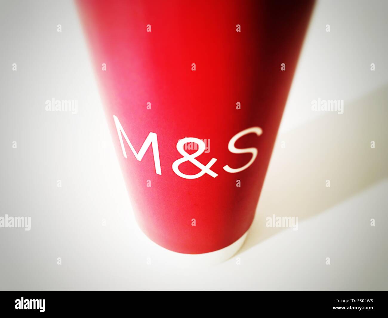 M&S take away coffee cup - Smartphone Captured Stock Image