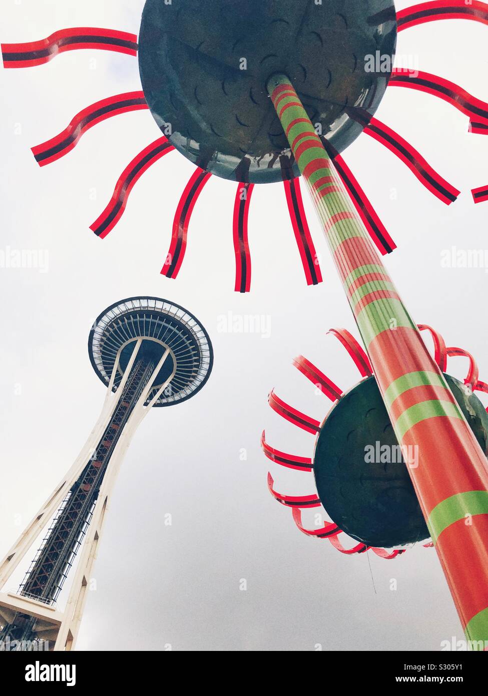 Seattle Space needle - Smartphone Captured Stock Image