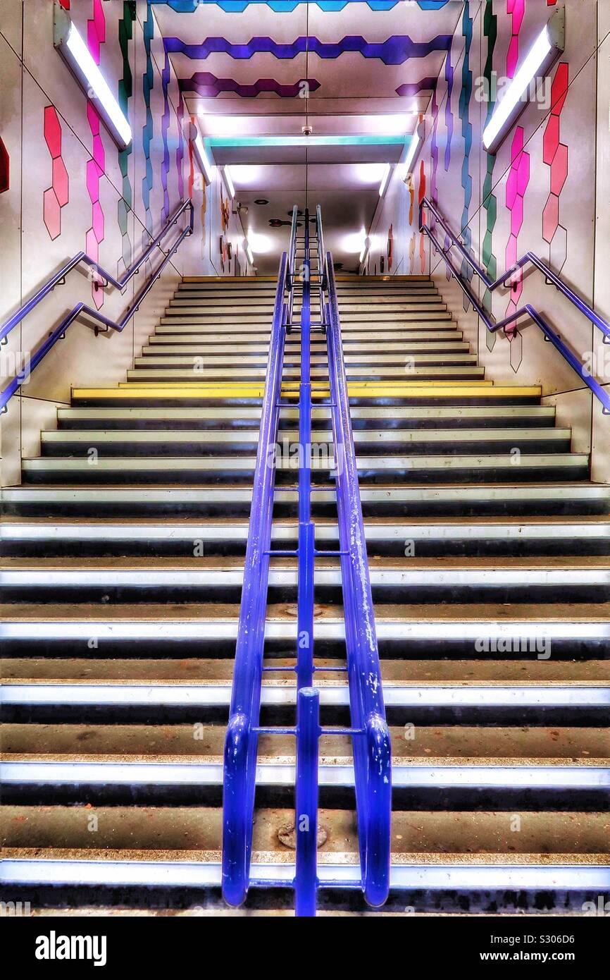 colourful stairway - Smartphone Captured Stock Image