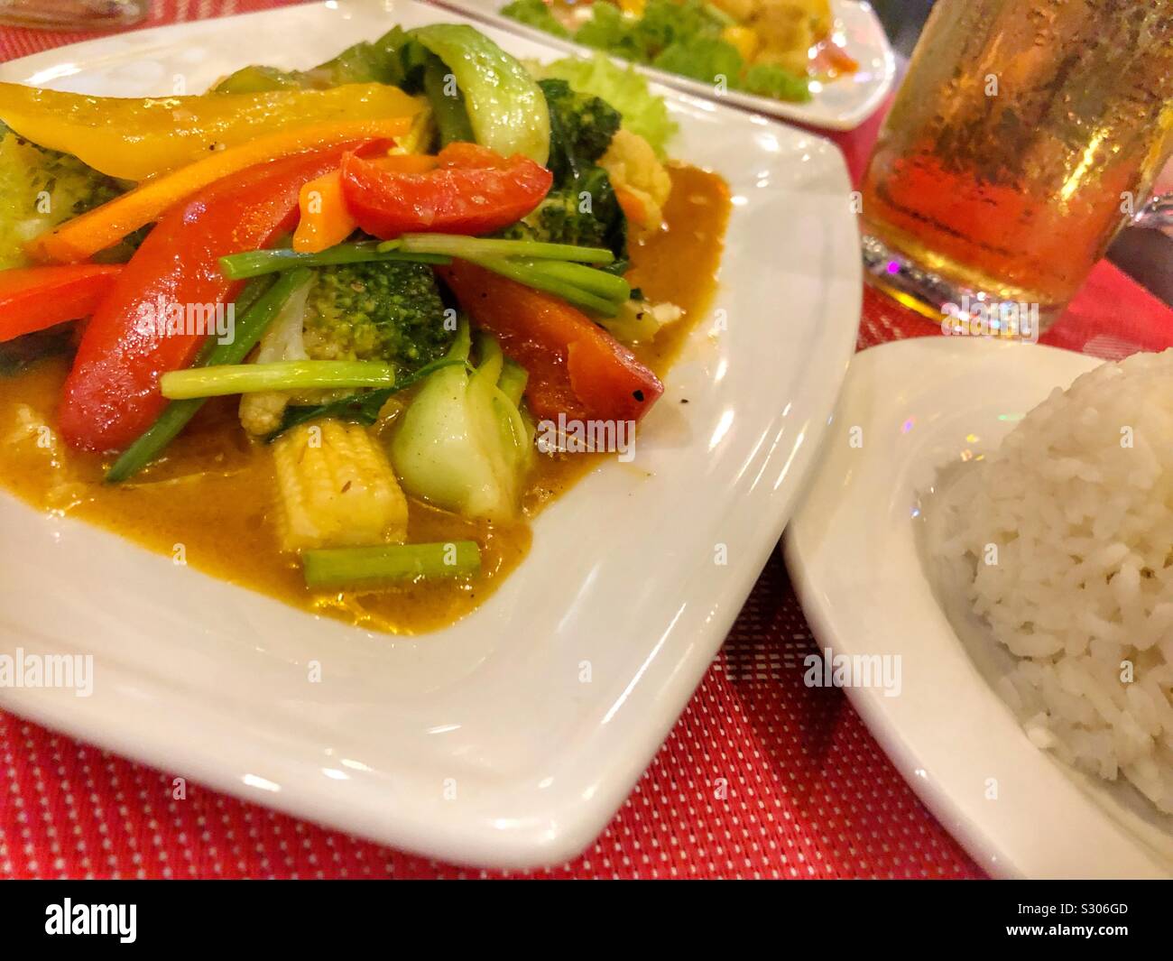 A healthy Asian meal. - Smartphone Captured Stock Image