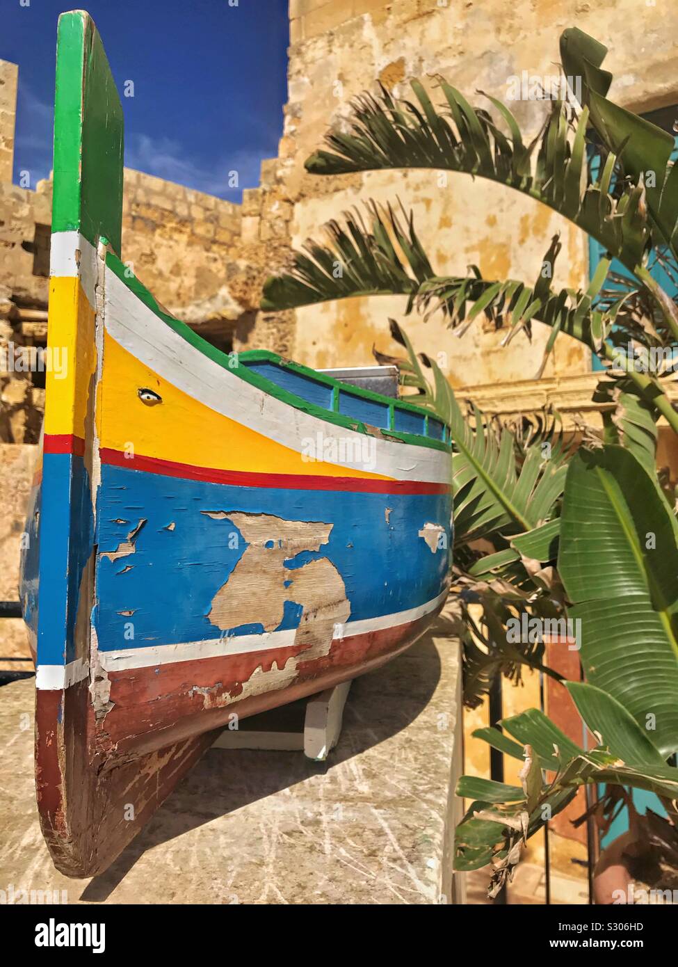 traditional maltese boat Stock Photo