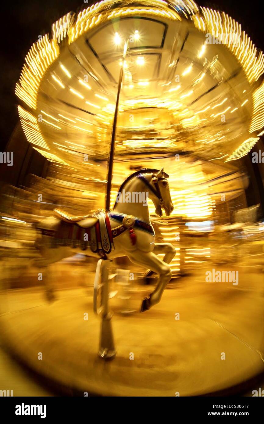 Carousel horse - Smartphone Captured Stock Image
