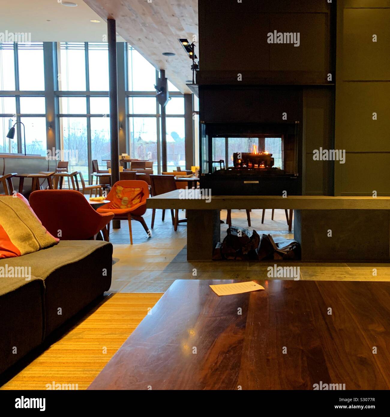 Lobby, Topnotch Resort, Stowe, Vermont, United States - Smartphone Captured Stock Image