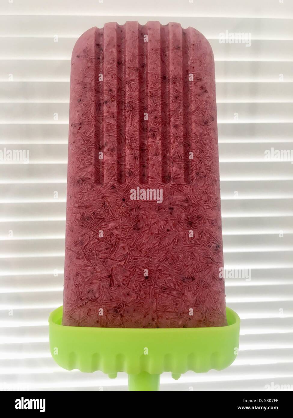 Homemade Frozen Fruit Popsicle Stock Photo