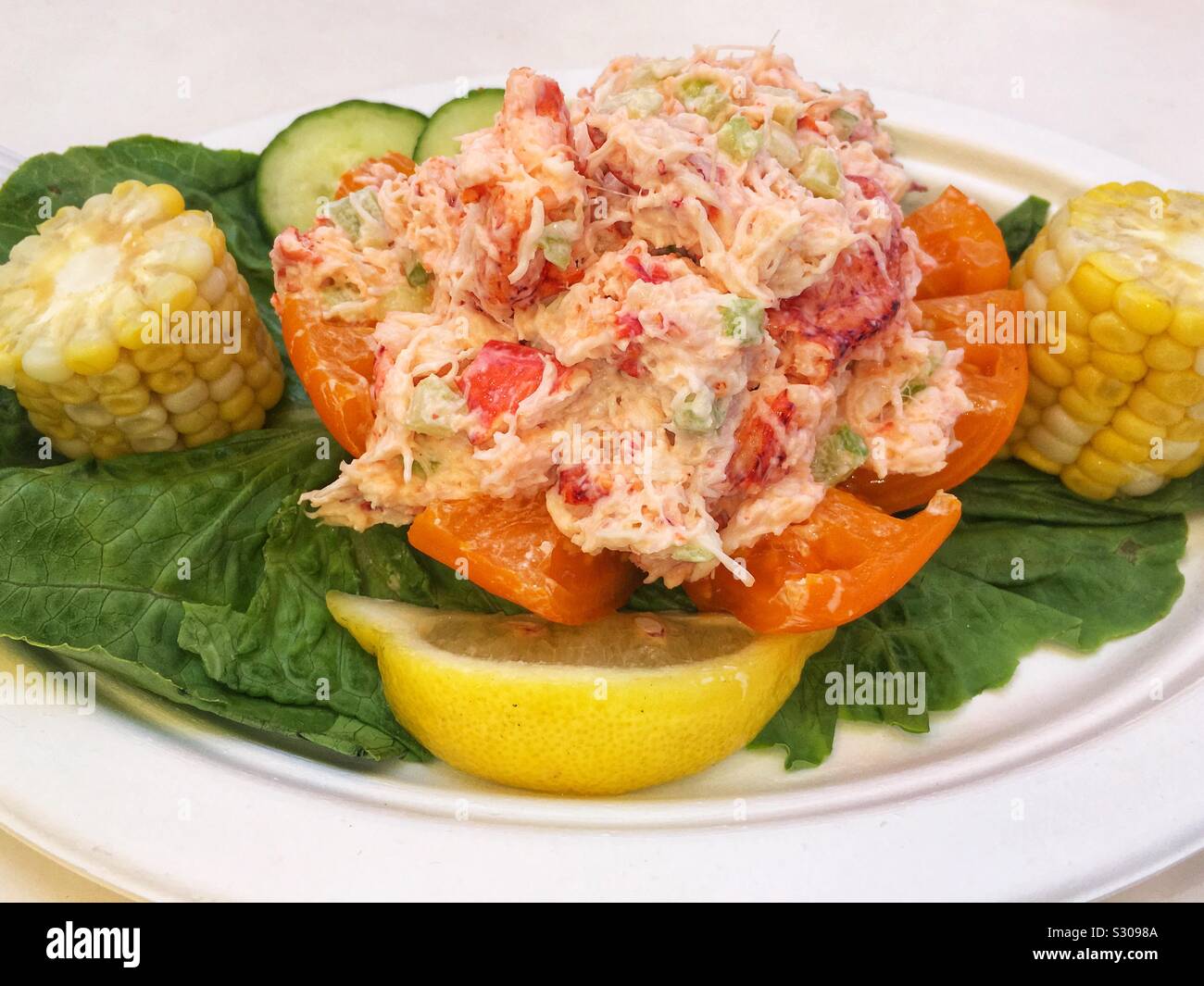 Montauk Lobster Salad Stock Photo
