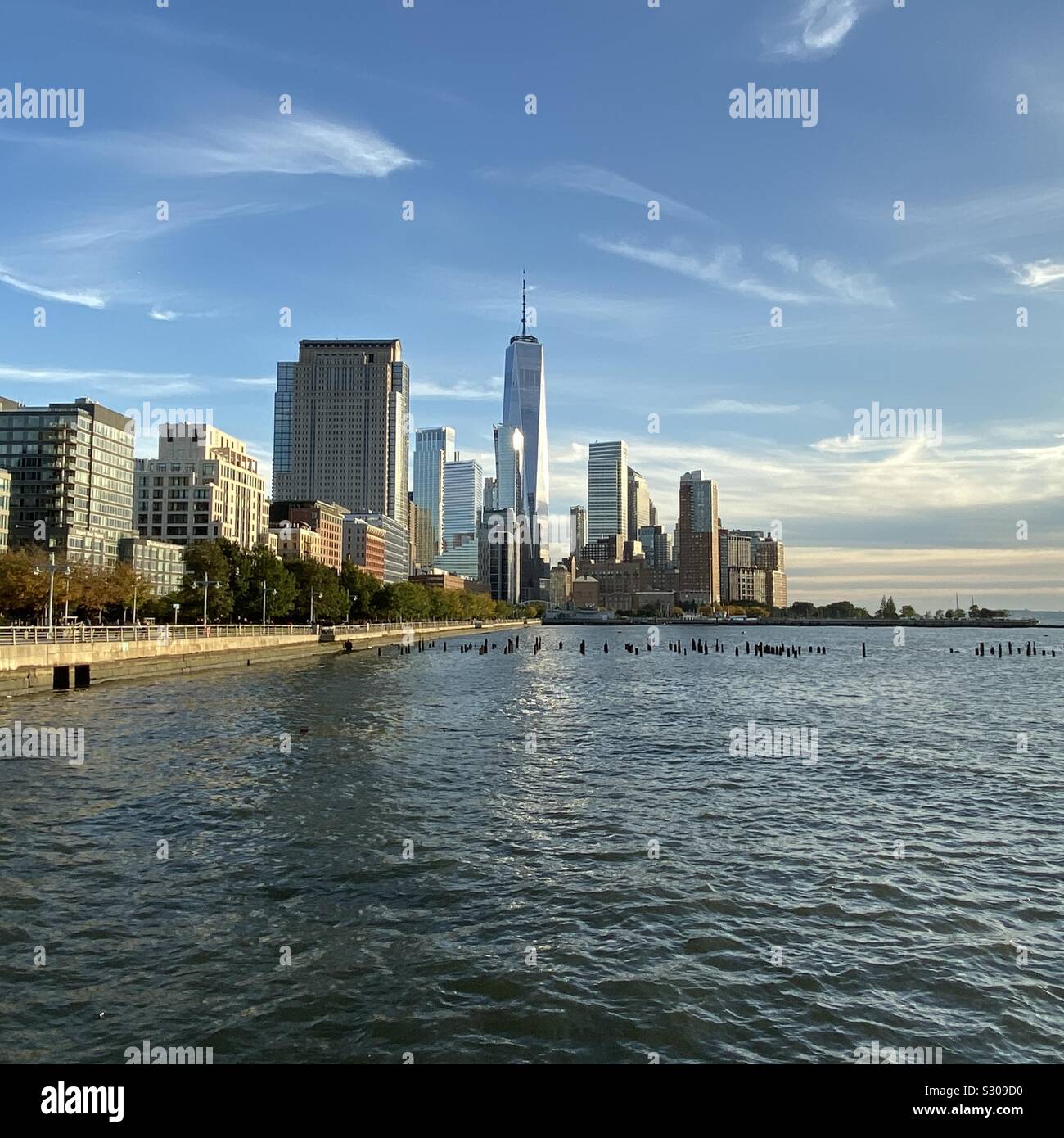 TriBeCa, Financial District, Hudson River, lower Manhattan, New York City, USA Stock Photo
