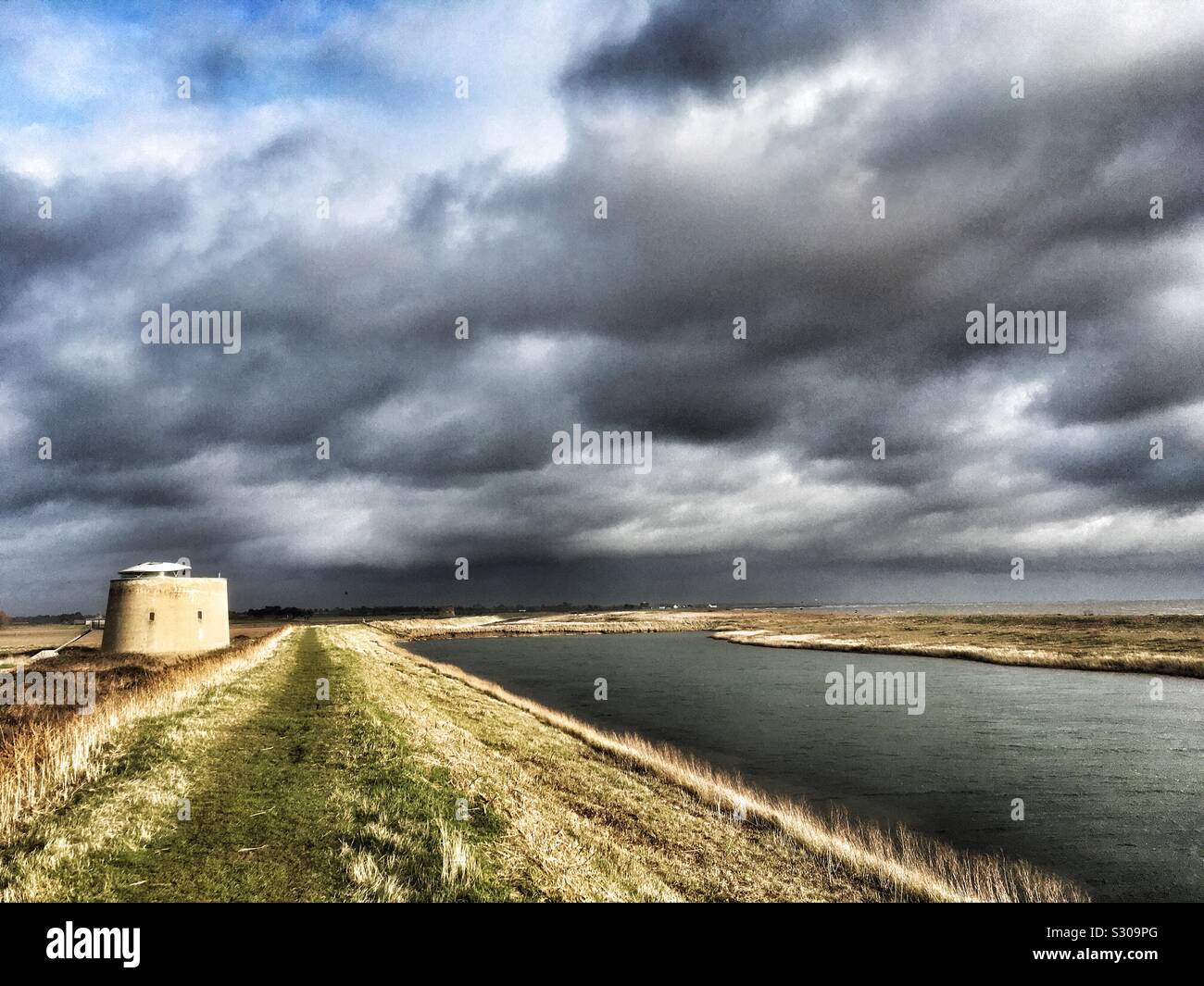 Martello tower Y - Smartphone Captured Stock Image