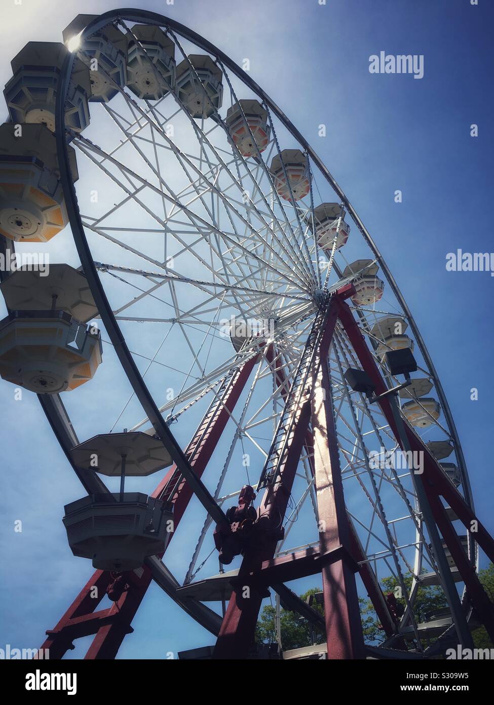 Playland Ferris Wheel Stock Photo