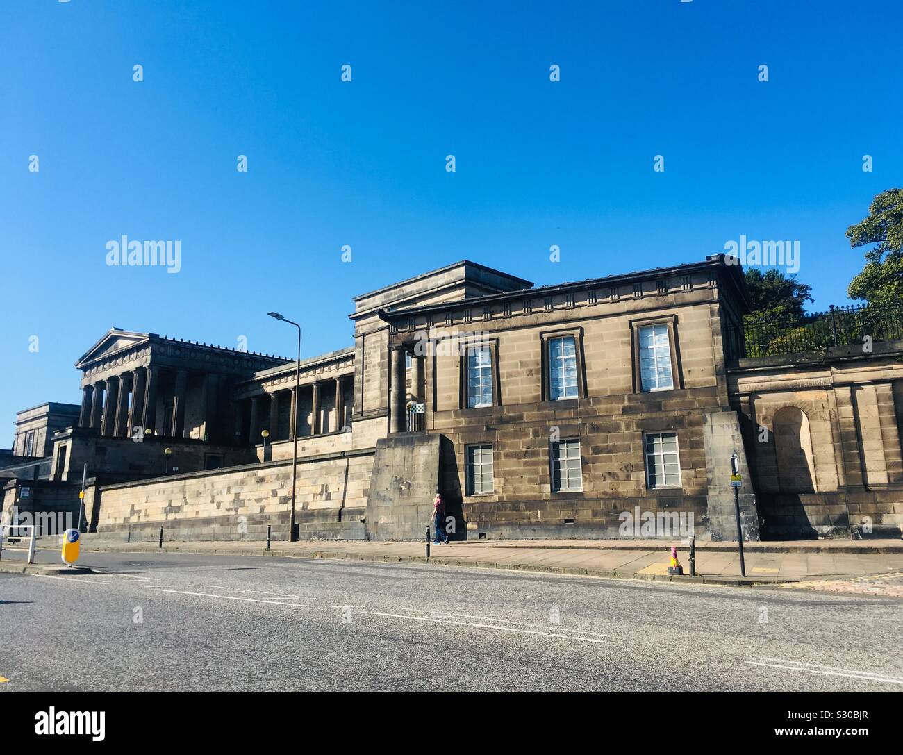 Old Royal High School, Neoclassical Building, Carlton Hill, Edinburgh, Scotland Stock Photo