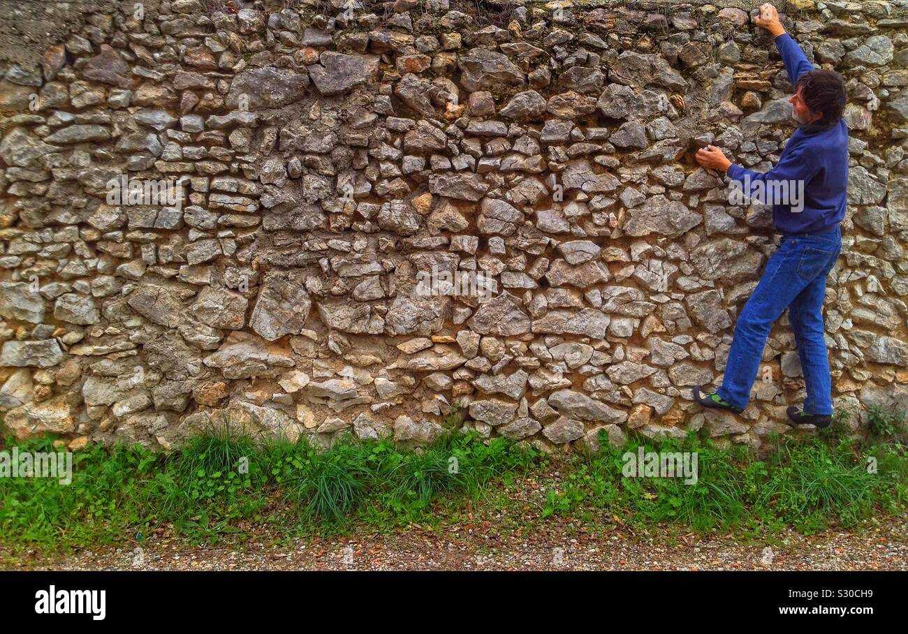 Urban climbing - Smartphone Captured Stock Image