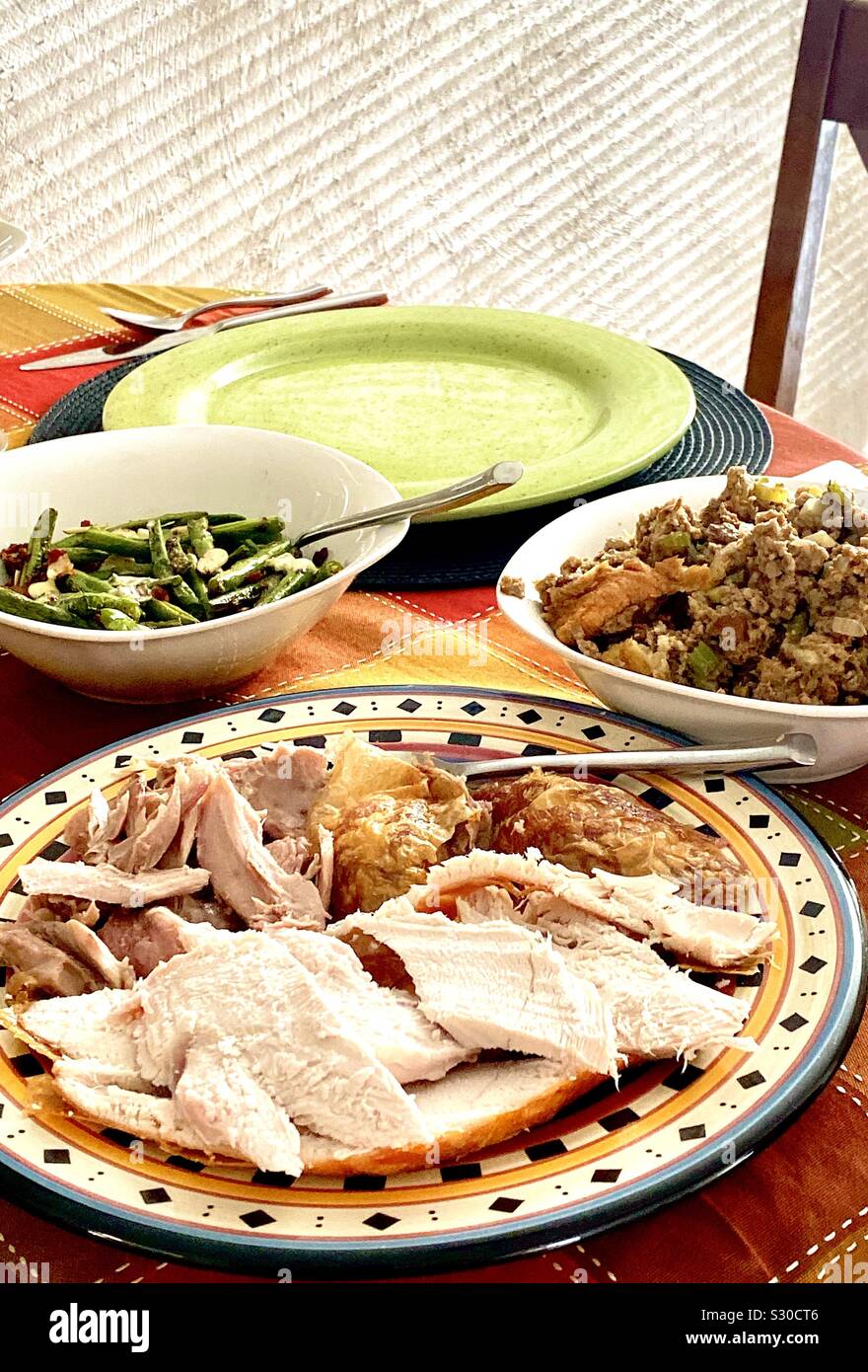 Turkey dinner Stock Photo
