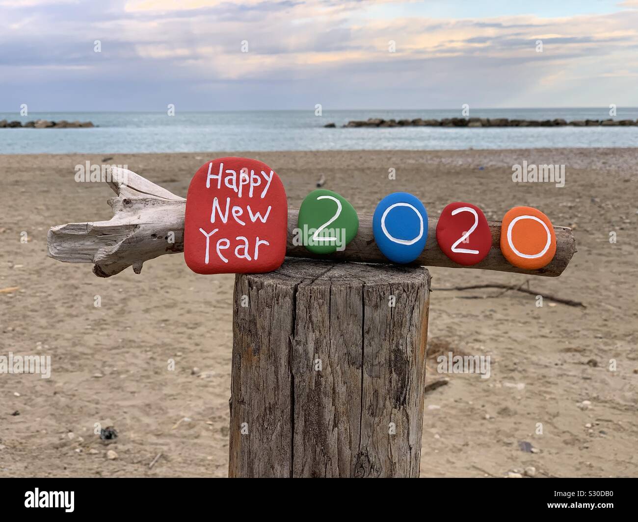 Happy New Year 2020 Stock Photo