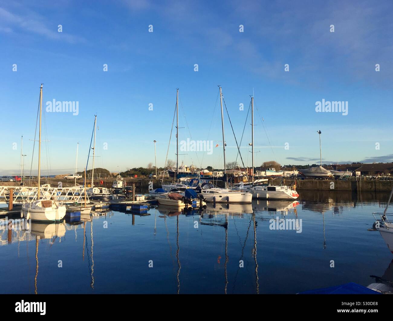 Sailing boats in Nairn Harbour, Moray, East Coast, Scotland Stock Photo ...