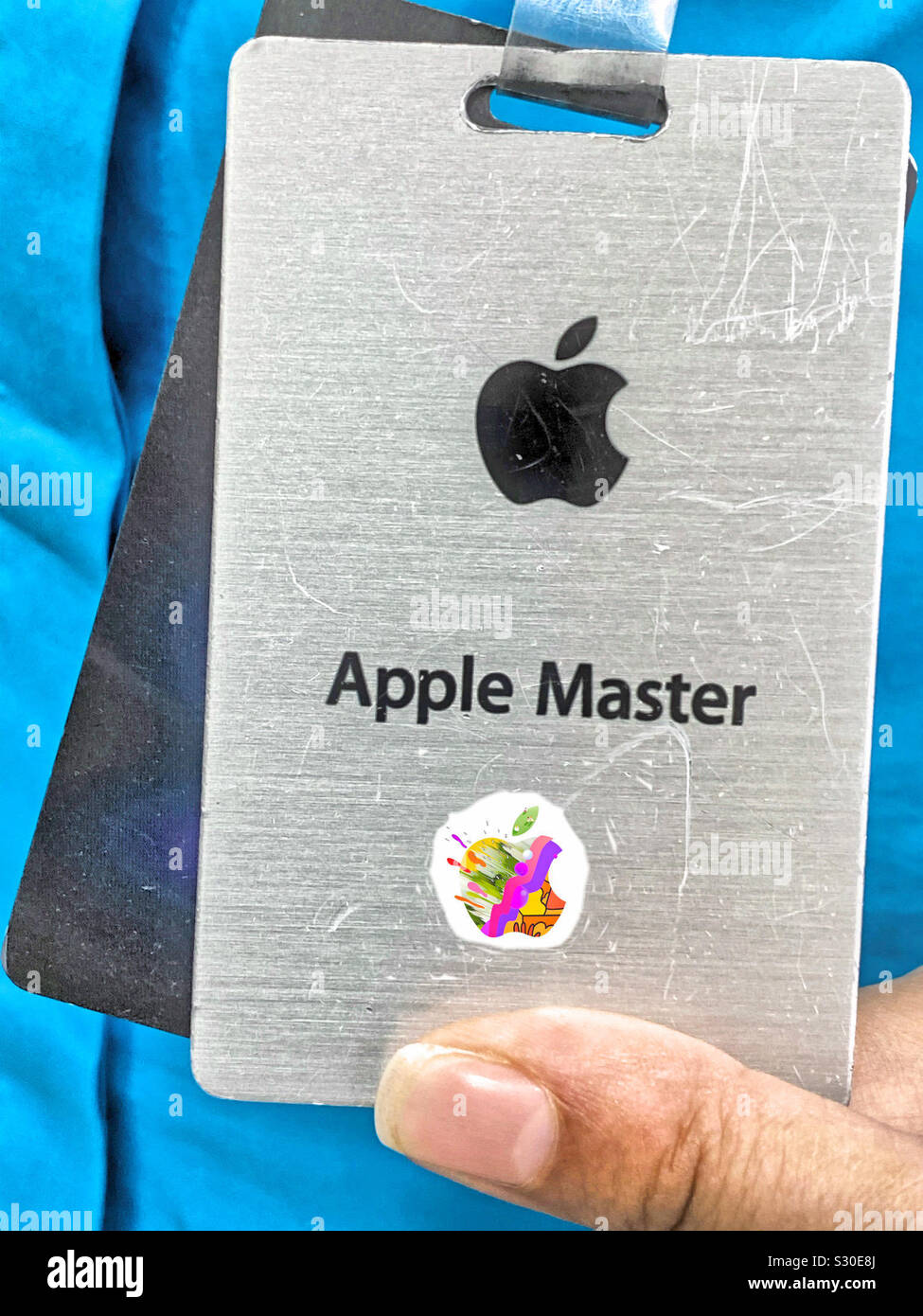 Aople, Apple Master. - Smartphone Captured Stock Image