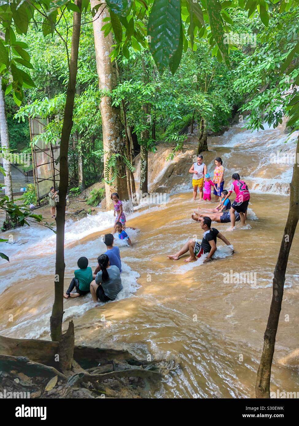 People enjoying the outdoors. - Smartphone Captured Stock Image