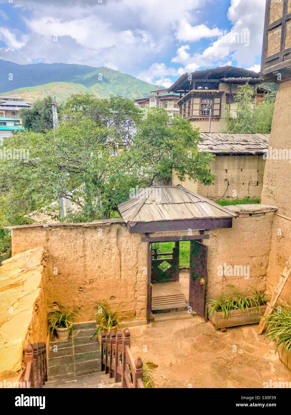 Thimphu, Bhutan. - Smartphone Captured Stock Image
