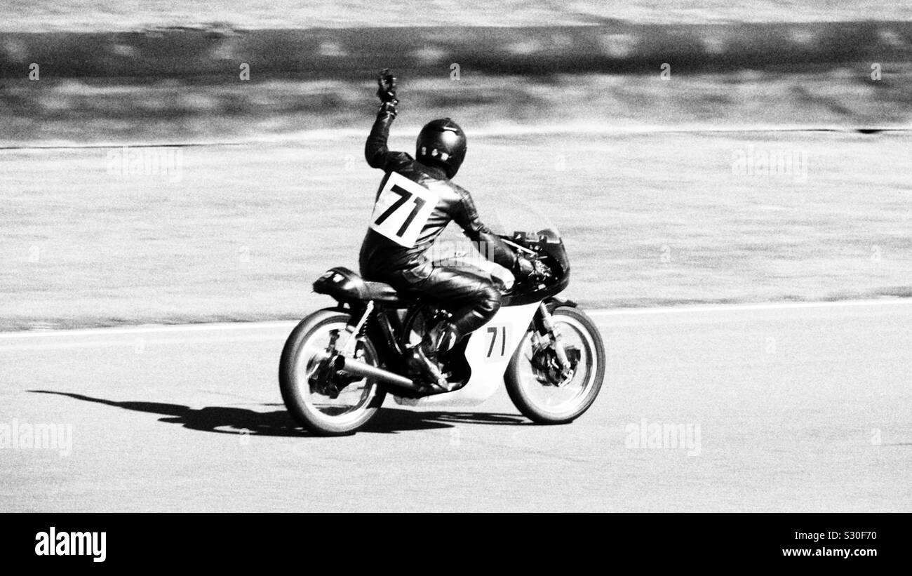Motorbike at the Goodwood Revival - Smartphone Captured Stock Image
