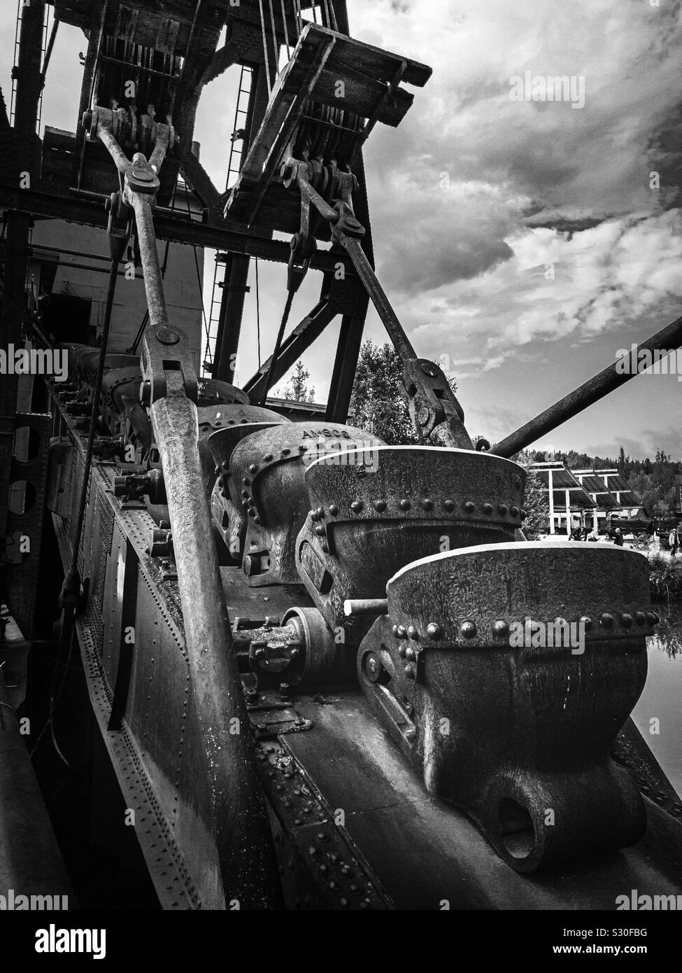 Dredge buckets dredge Black and White Stock Photos & Images Alamy