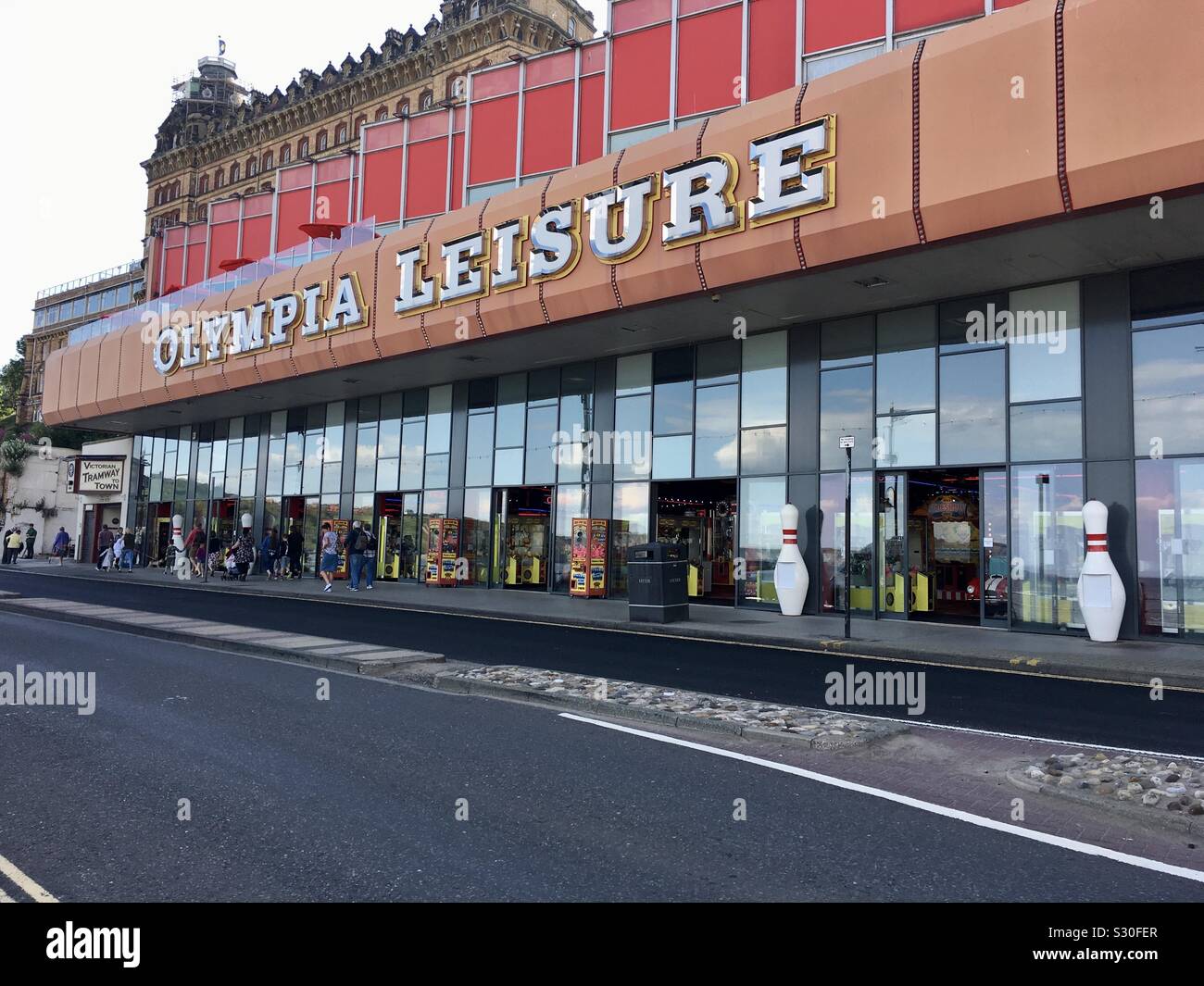Olympia leisure complex in Scarborough, Yorkshire - Smartphone Captured Stock Image