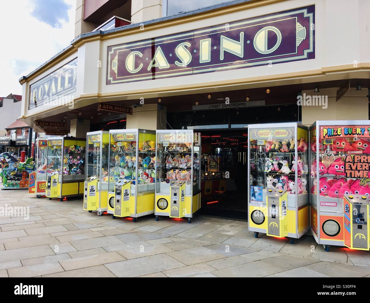 Royale casino amusements in Scarborough, Yorkshire - Smartphone Captured Stock Image