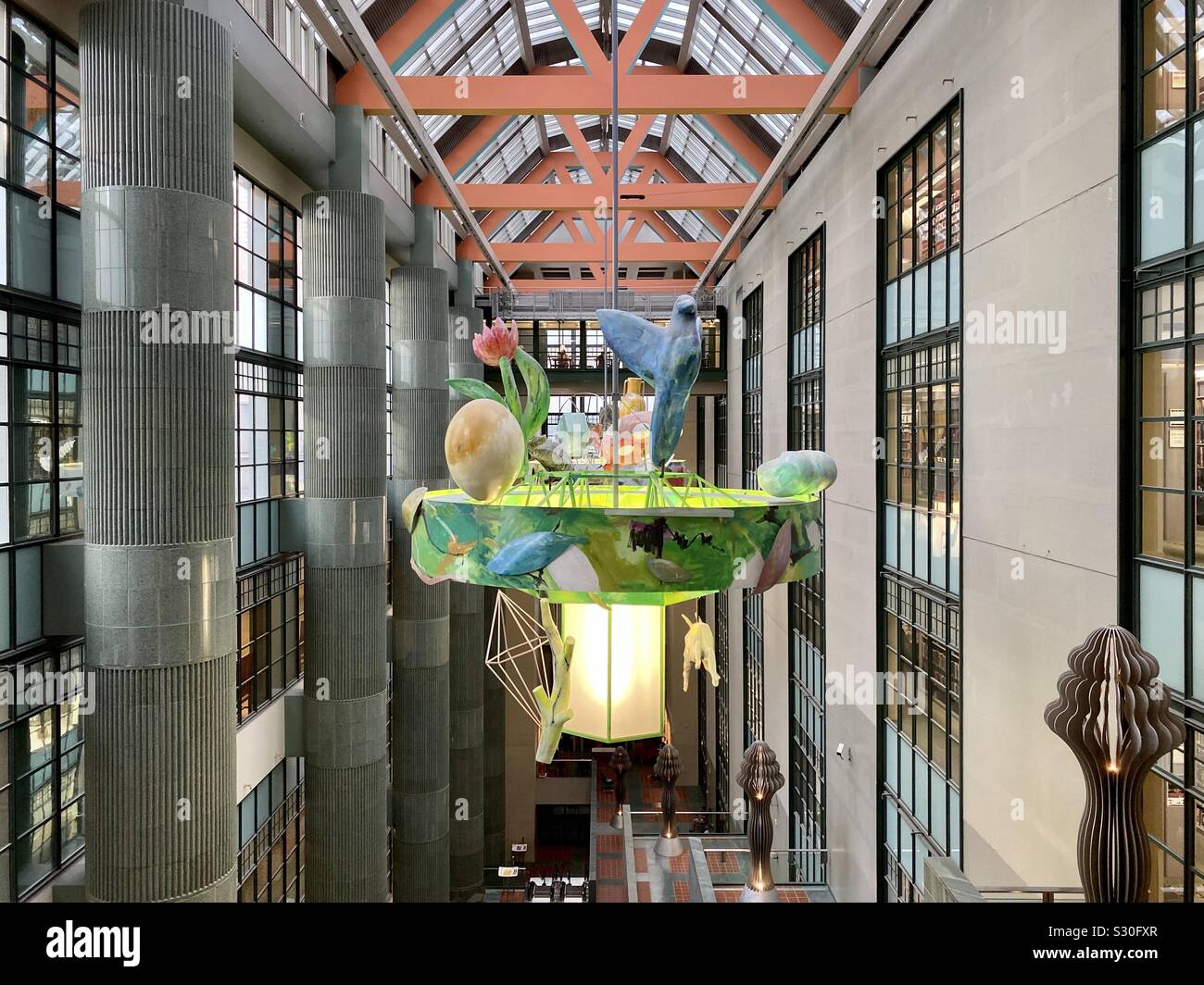 Los Angeles Ca Nov 19 Interior Of The La Central Library In Downtown Stock Photo Alamy
